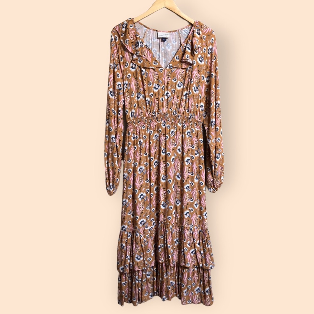 Universal Thread Goods Co. Floral Paisley Cottagecore Peasant Maxi Dress Small
